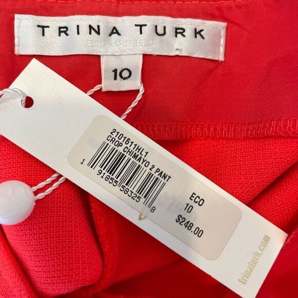 Trina Turk CROP CHIMAYO 2 PANT ECO Size 10 - Picture 5 of 6